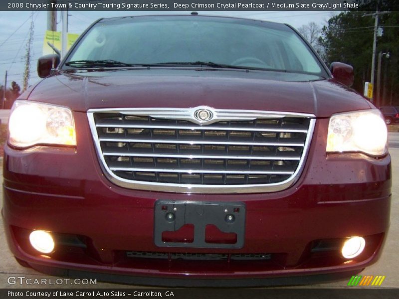 Deep Crimson Crystal Pearlcoat / Medium Slate Gray/Light Shale 2008 Chrysler Town & Country Touring Signature Series