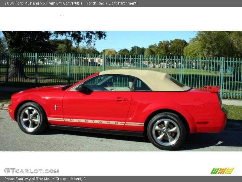 Torch Red / Light Parchment 2006 Ford Mustang V6 Premium Convertible