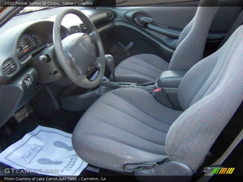 Yellow / Graphite 2002 Pontiac Sunfire SE Coupe