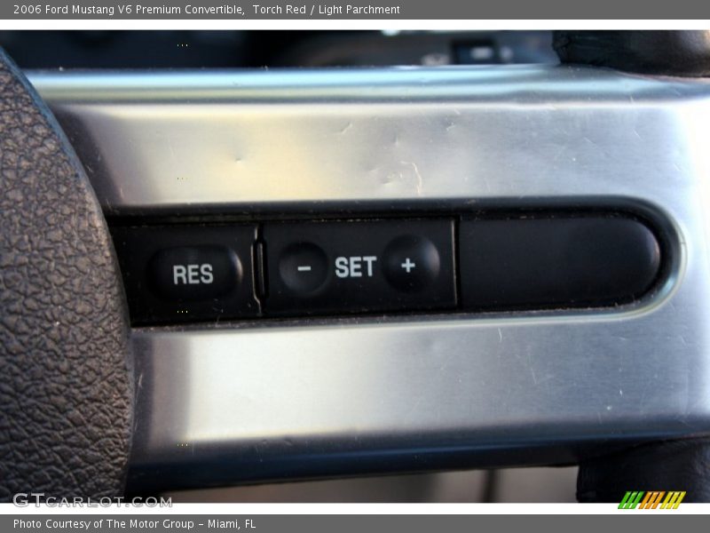 Controls of 2006 Mustang V6 Premium Convertible