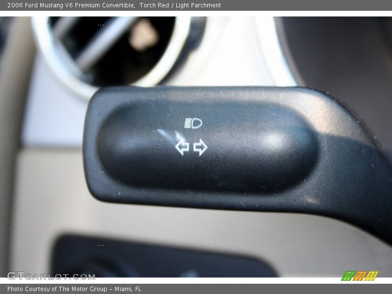 Controls of 2006 Mustang V6 Premium Convertible