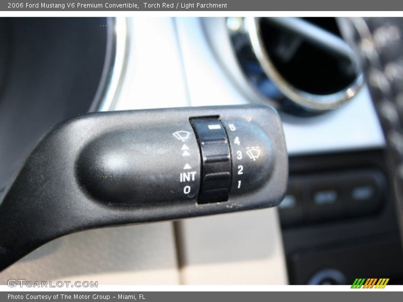 Controls of 2006 Mustang V6 Premium Convertible