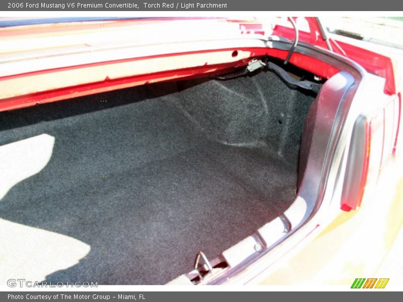  2006 Mustang V6 Premium Convertible Trunk