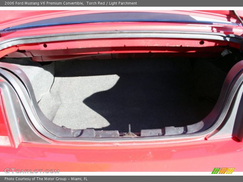  2006 Mustang V6 Premium Convertible Trunk