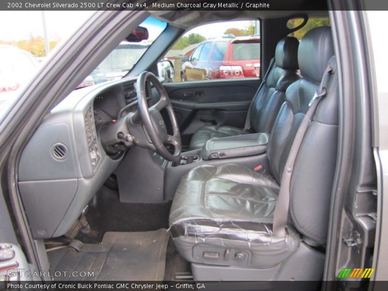 Medium Charcoal Gray Metallic / Graphite 2002 Chevrolet Silverado 2500 LT Crew Cab 4x4