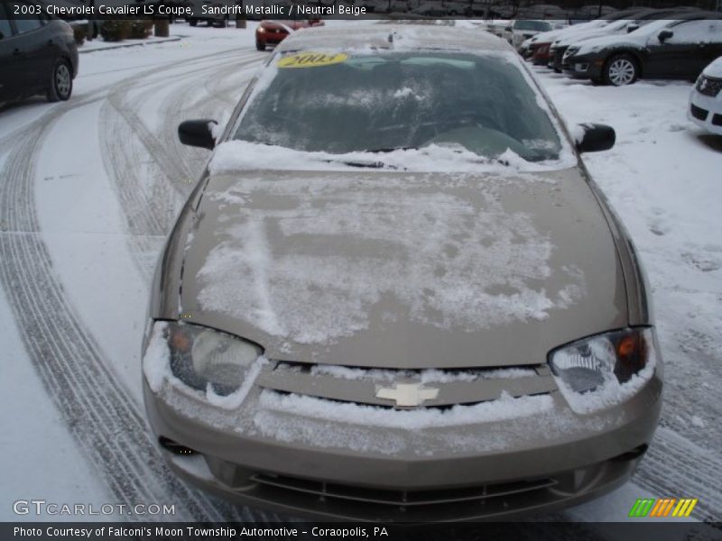 Sandrift Metallic / Neutral Beige 2003 Chevrolet Cavalier LS Coupe