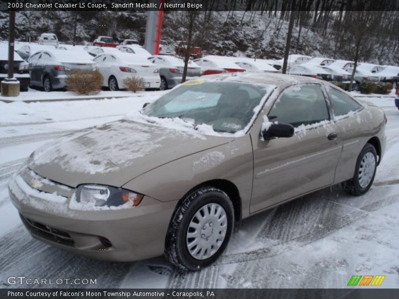 Sandrift Metallic / Neutral Beige 2003 Chevrolet Cavalier LS Coupe