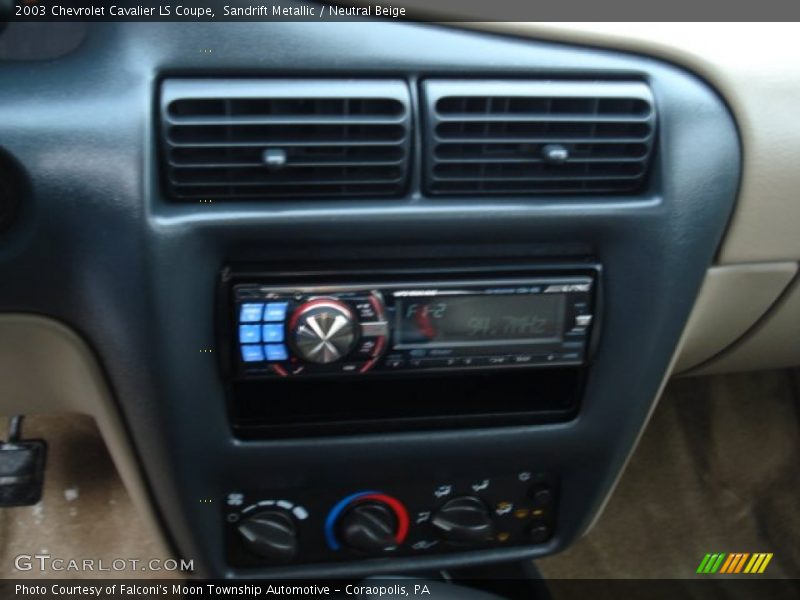 Sandrift Metallic / Neutral Beige 2003 Chevrolet Cavalier LS Coupe