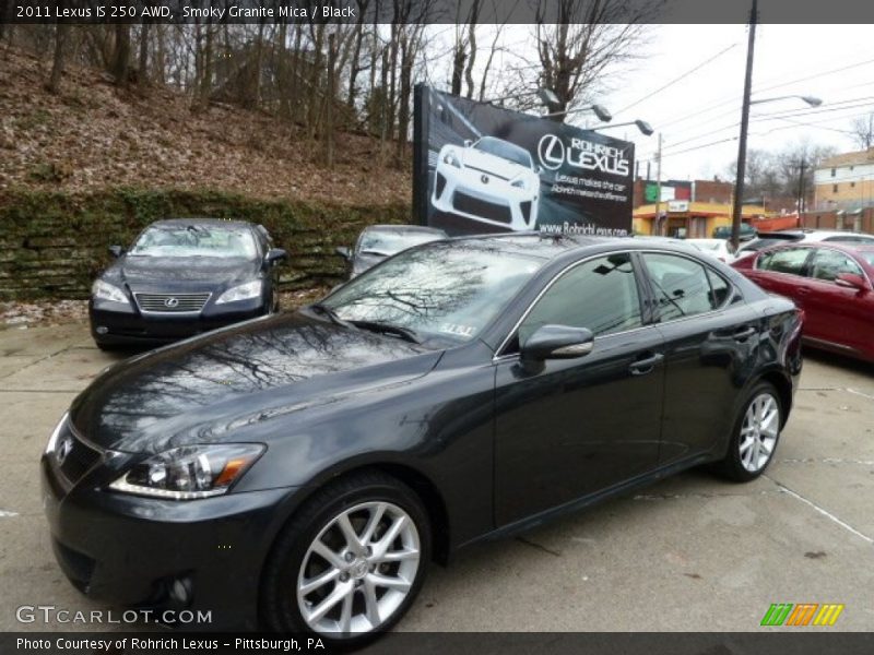 Smoky Granite Mica / Black 2011 Lexus IS 250 AWD