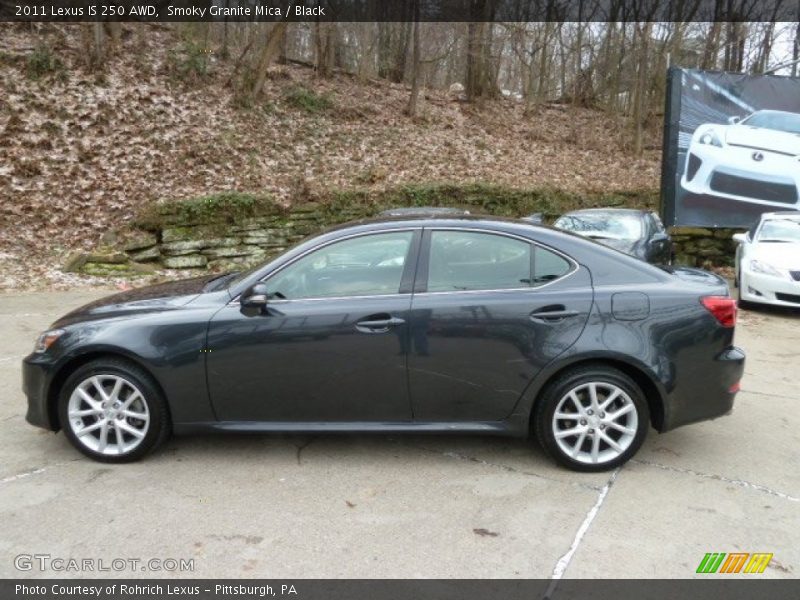 Smoky Granite Mica / Black 2011 Lexus IS 250 AWD