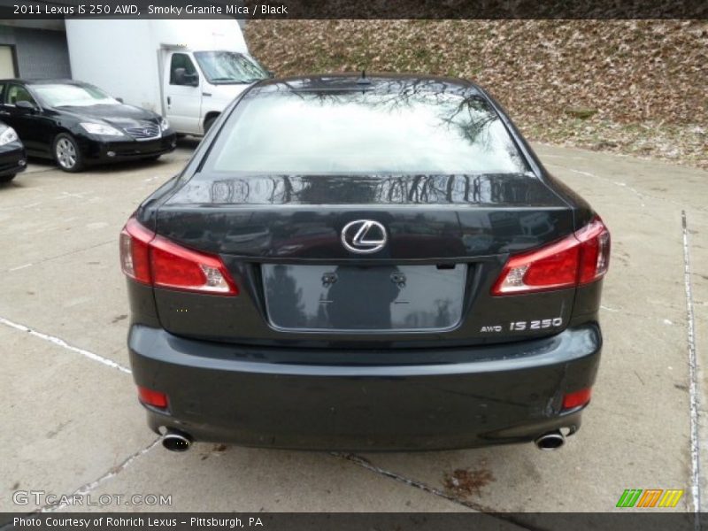 Smoky Granite Mica / Black 2011 Lexus IS 250 AWD