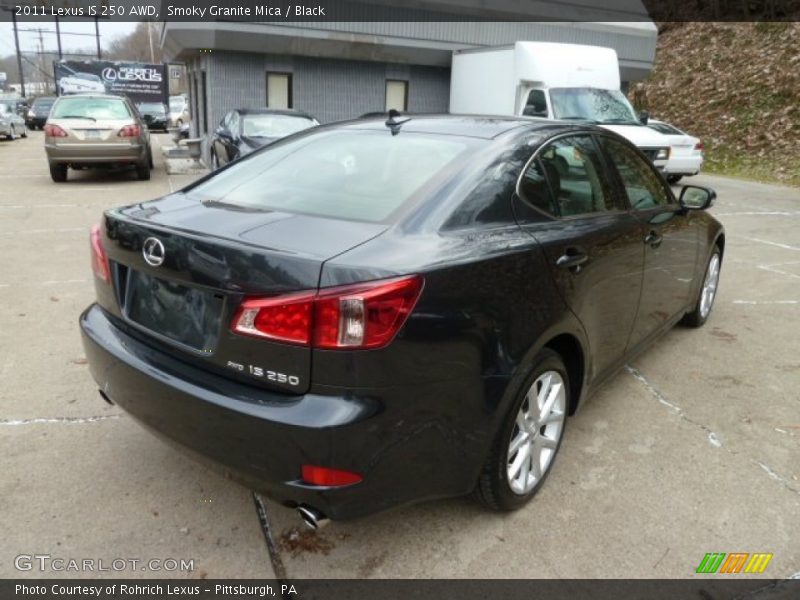 Smoky Granite Mica / Black 2011 Lexus IS 250 AWD