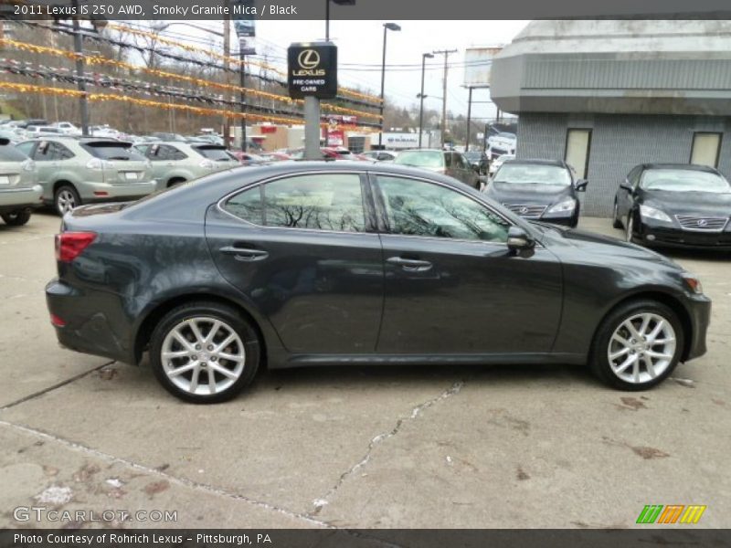 Smoky Granite Mica / Black 2011 Lexus IS 250 AWD