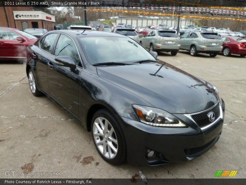 Smoky Granite Mica / Black 2011 Lexus IS 250 AWD