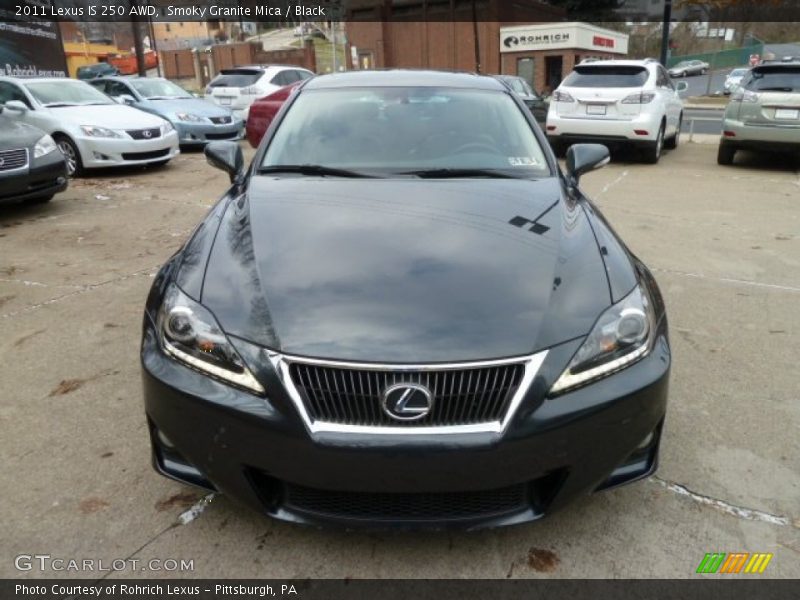 Smoky Granite Mica / Black 2011 Lexus IS 250 AWD