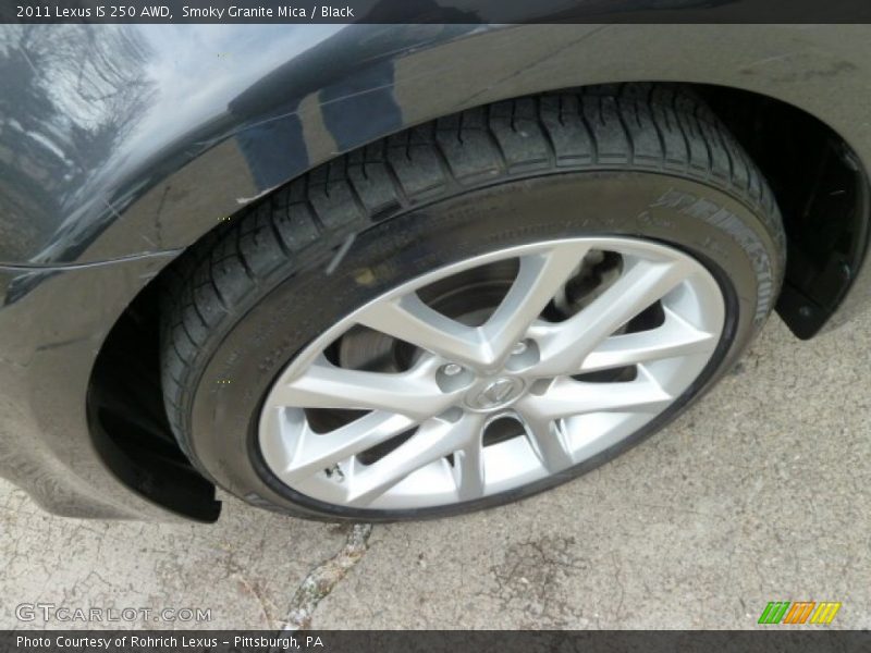 Smoky Granite Mica / Black 2011 Lexus IS 250 AWD