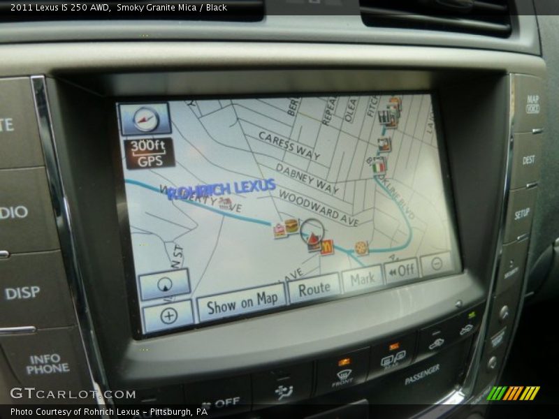 Smoky Granite Mica / Black 2011 Lexus IS 250 AWD