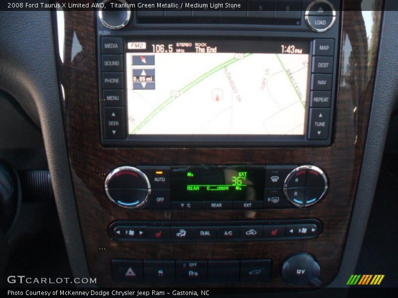 Titanium Green Metallic / Medium Light Stone 2008 Ford Taurus X Limited AWD
