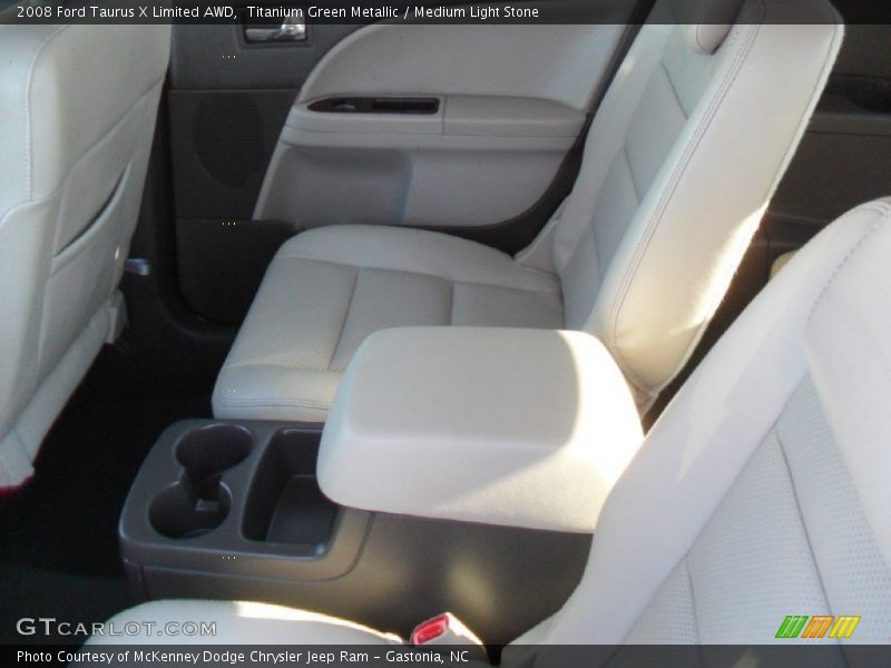 Titanium Green Metallic / Medium Light Stone 2008 Ford Taurus X Limited AWD
