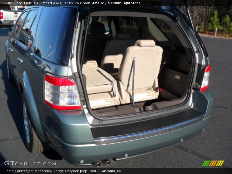 Titanium Green Metallic / Medium Light Stone 2008 Ford Taurus X Limited AWD