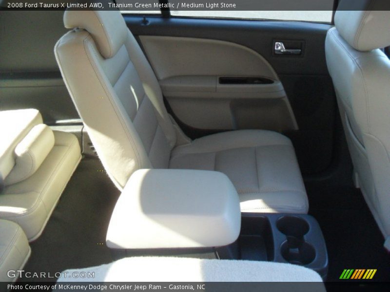 Titanium Green Metallic / Medium Light Stone 2008 Ford Taurus X Limited AWD