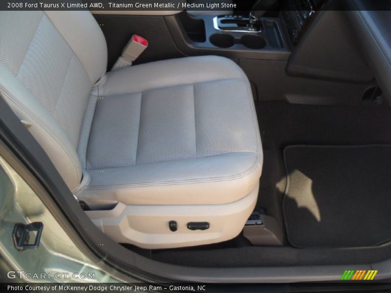 Titanium Green Metallic / Medium Light Stone 2008 Ford Taurus X Limited AWD