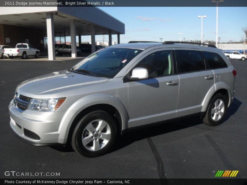 Bright Silver Metallic / Black 2011 Dodge Journey Mainstreet