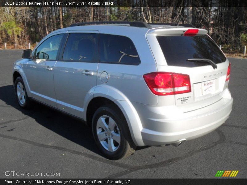 Bright Silver Metallic / Black 2011 Dodge Journey Mainstreet