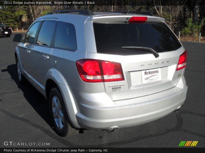 Bright Silver Metallic / Black 2011 Dodge Journey Mainstreet