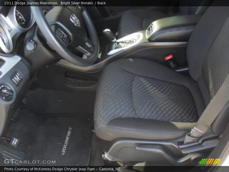 Bright Silver Metallic / Black 2011 Dodge Journey Mainstreet