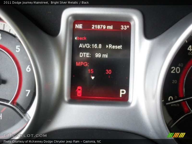 Bright Silver Metallic / Black 2011 Dodge Journey Mainstreet