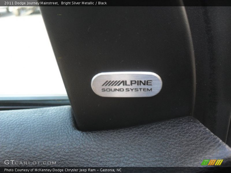 Bright Silver Metallic / Black 2011 Dodge Journey Mainstreet