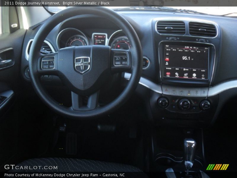 Bright Silver Metallic / Black 2011 Dodge Journey Mainstreet