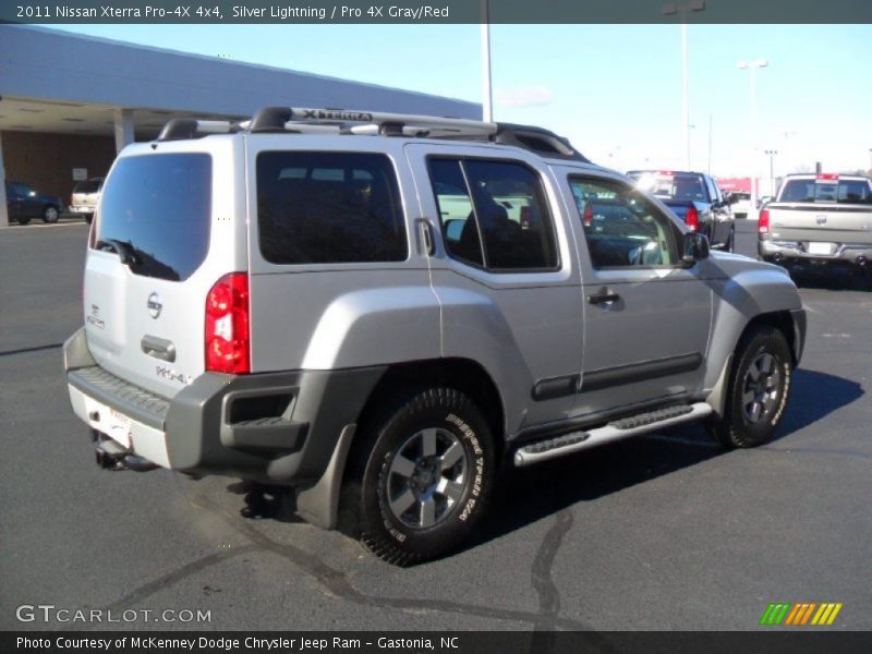 Silver Lightning / Pro 4X Gray/Red 2011 Nissan Xterra Pro-4X 4x4