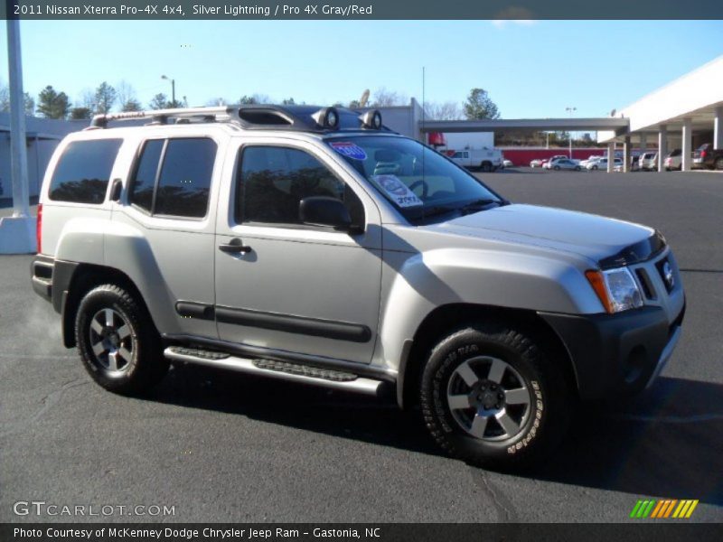 Silver Lightning / Pro 4X Gray/Red 2011 Nissan Xterra Pro-4X 4x4