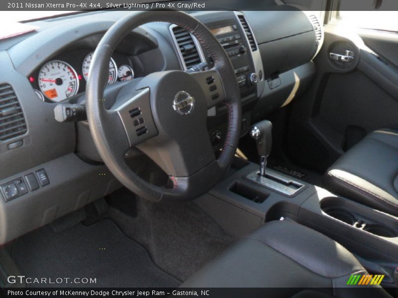 Silver Lightning / Pro 4X Gray/Red 2011 Nissan Xterra Pro-4X 4x4