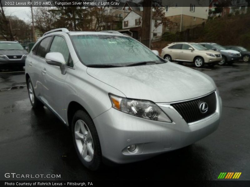 Tungsten Silver Metallic / Light Gray 2012 Lexus RX 350 AWD