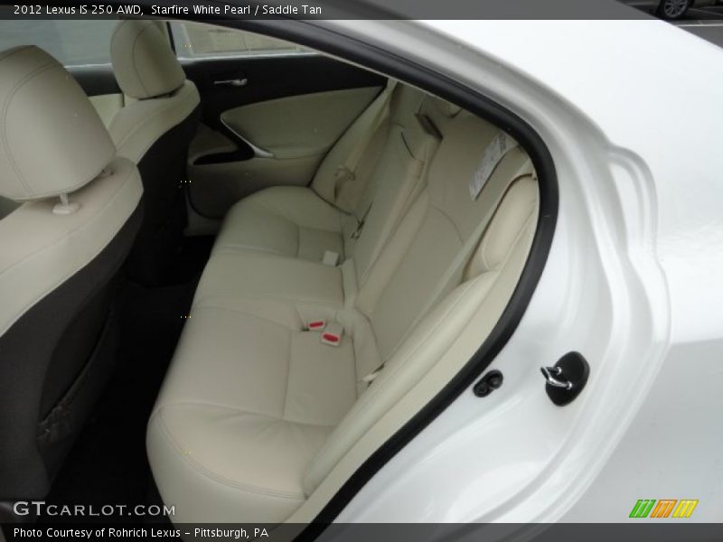 Starfire White Pearl / Saddle Tan 2012 Lexus IS 250 AWD