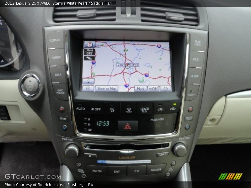 Navigation of 2012 IS 250 AWD