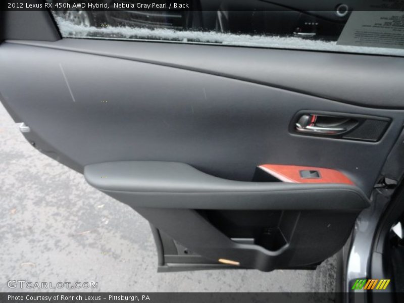 Nebula Gray Pearl / Black 2012 Lexus RX 450h AWD Hybrid