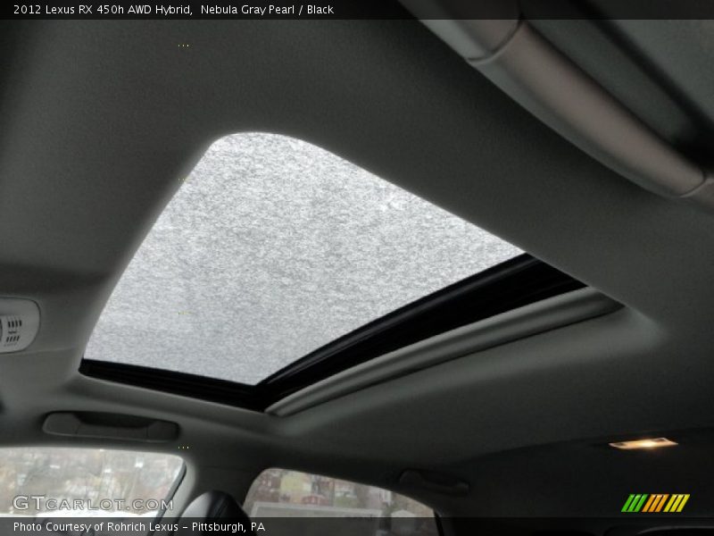 Nebula Gray Pearl / Black 2012 Lexus RX 450h AWD Hybrid
