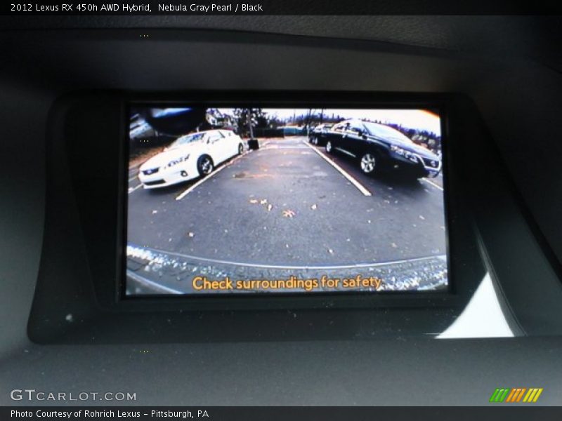 Nebula Gray Pearl / Black 2012 Lexus RX 450h AWD Hybrid