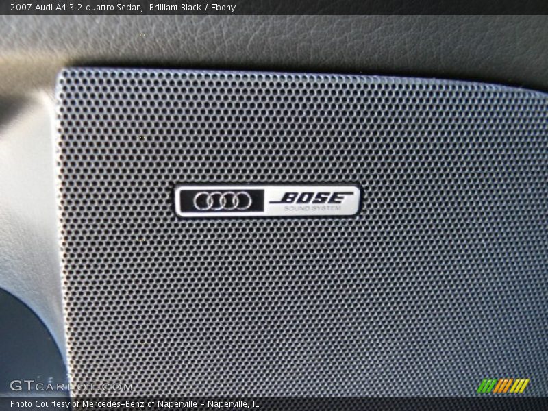 Brilliant Black / Ebony 2007 Audi A4 3.2 quattro Sedan