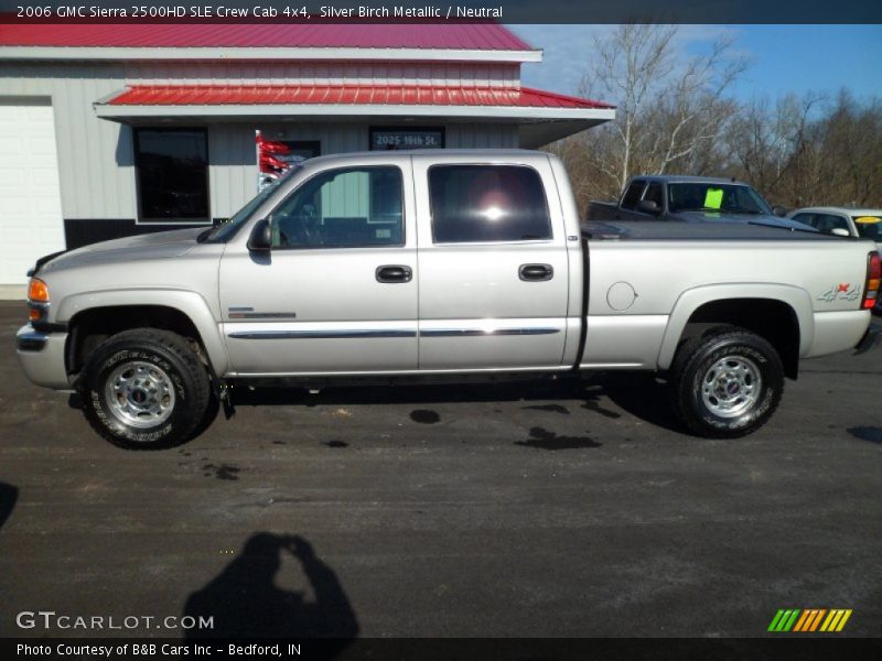 Silver Birch Metallic / Neutral 2006 GMC Sierra 2500HD SLE Crew Cab 4x4
