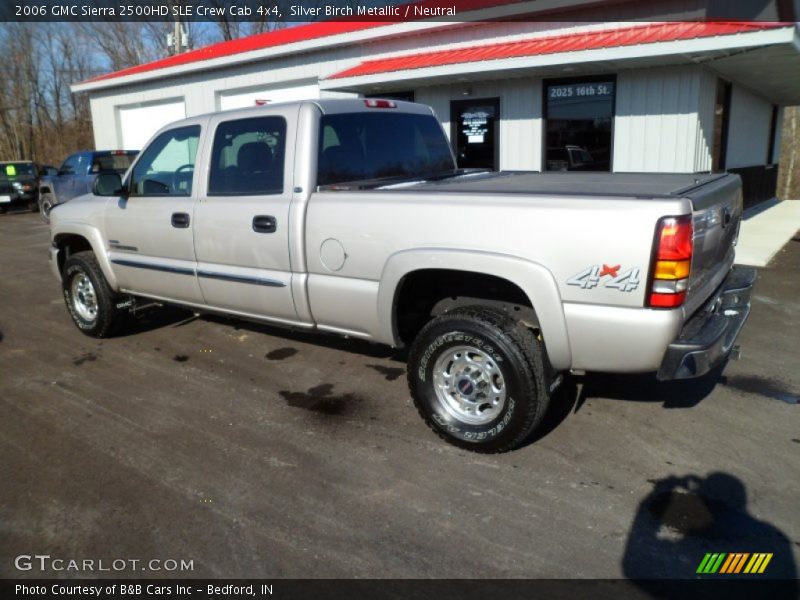 Silver Birch Metallic / Neutral 2006 GMC Sierra 2500HD SLE Crew Cab 4x4