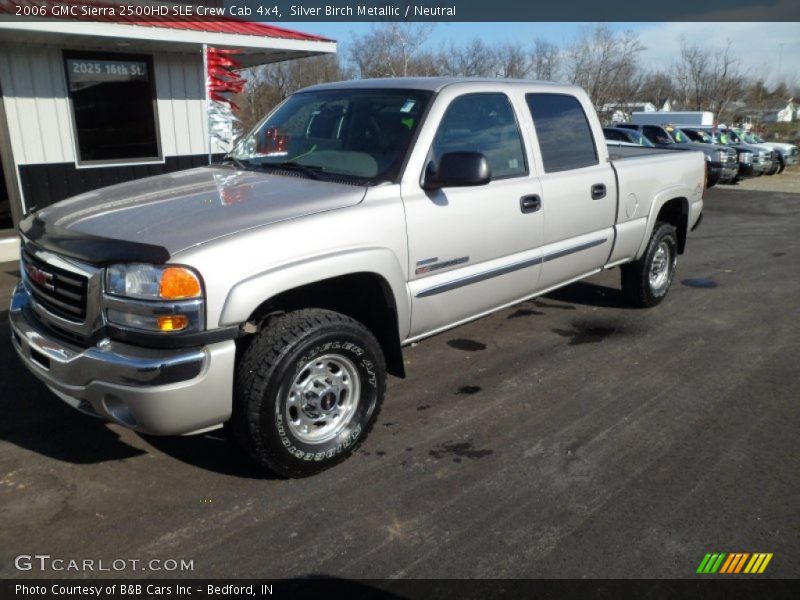 Silver Birch Metallic / Neutral 2006 GMC Sierra 2500HD SLE Crew Cab 4x4