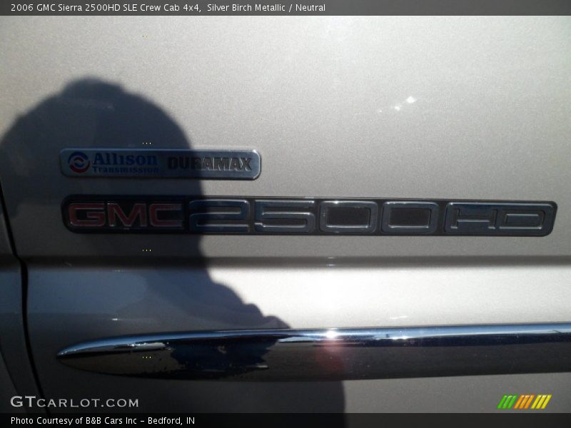 Silver Birch Metallic / Neutral 2006 GMC Sierra 2500HD SLE Crew Cab 4x4