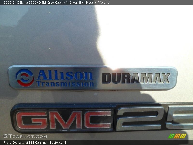 Silver Birch Metallic / Neutral 2006 GMC Sierra 2500HD SLE Crew Cab 4x4