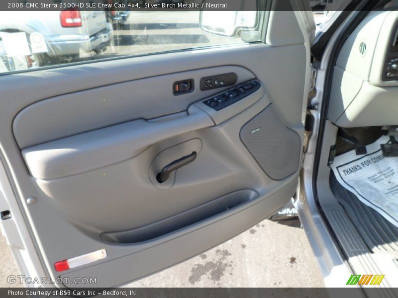 Silver Birch Metallic / Neutral 2006 GMC Sierra 2500HD SLE Crew Cab 4x4