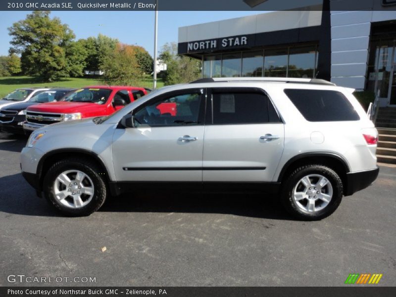 Quicksilver Metallic / Ebony 2010 GMC Acadia SLE